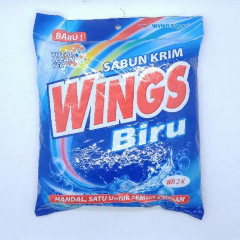 SABUN CREAM WINGS BIRU WB 2 K / SABUN KRIM COLEK WINGS / SABUN COLEK