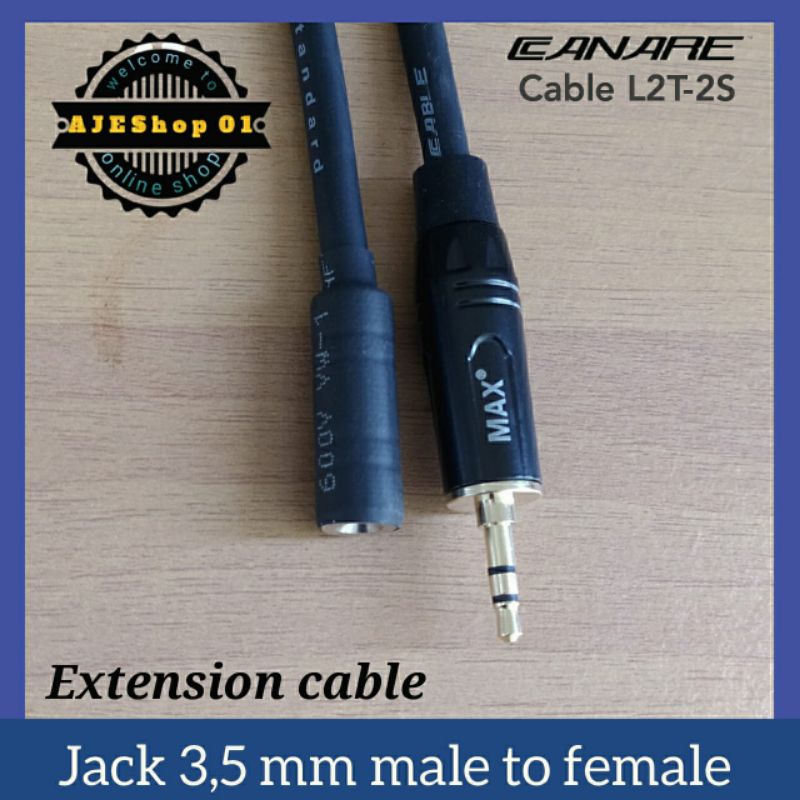 Extension kabel sambung jack mini stereo 3,5 male to female