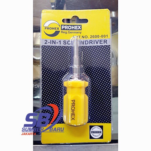 OBENG CEBOL / OBENG PENDEK BOLAK-BALIK PROHEX 2600-001 SERBAGUNA SBJ