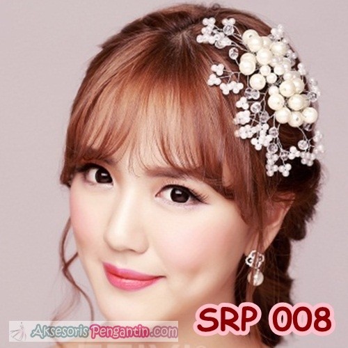 [SIAP KIRIM] WEDDING HAIRPIECE AKSESORIS SANGGUL PENGANTIN WANITA SRP008