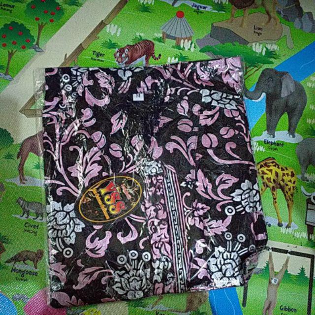 Couple Batik Keluarga Mutiara Bakung Pink Gold Biru Seragam Batik Family Lebaran Murah Model Gamis