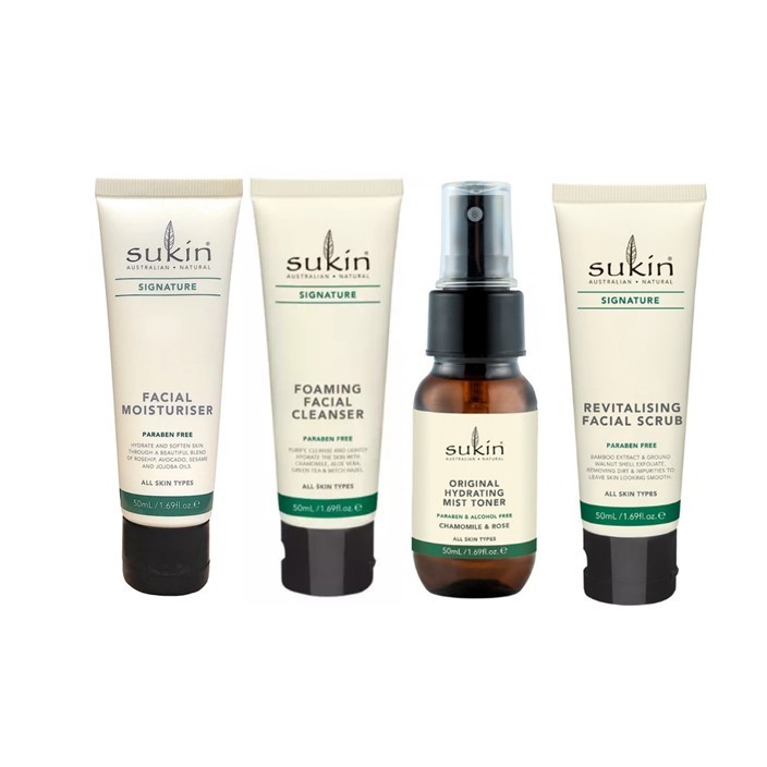 SUKIN Signature Series [ Moisturizer , Foaming , Facial Scrub , Mist Toner ] 50ml / 125ml