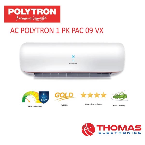 AC POLYTRON 1 PK PAC 09 VX GARANSI RESMI