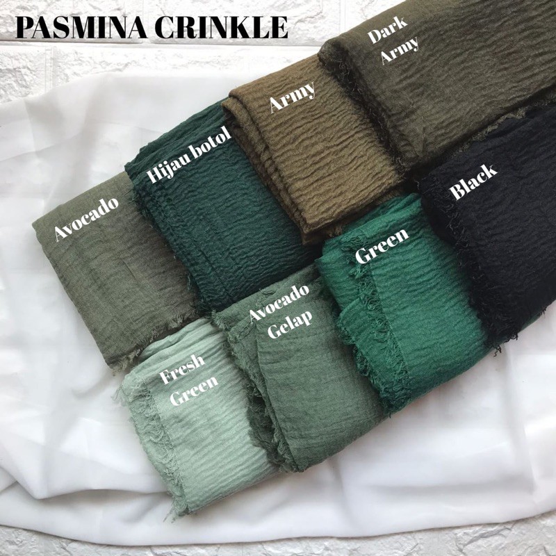 TERMURAH PASHMINA CRINKLE ORIGINAL TURKEY (1KG MUAT 11PCS)