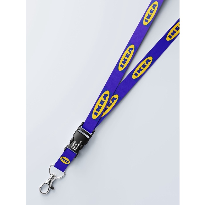 

Lanyard IKEA 2 Sisi (Bisa Satuan Request Warna / Custom Logo Lain)