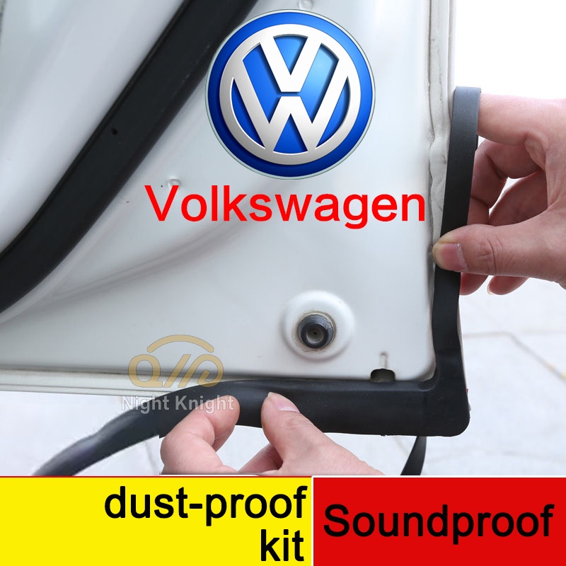 For Volkswagen Full Car Seal Car Door Seal Strip Kit Soundproof Noise Insulation Weather Strip Sealing Trunk Hood Dashboard A B Pillar Trim Sealings For VW Golf Jetta Passat Scirocco Tiguan Vento polo sagitar