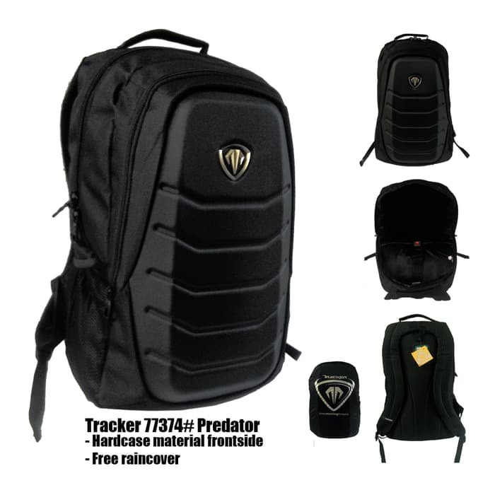 Tracker Tas Ransel Predator 77391 Emboss Frontside Original - Black +