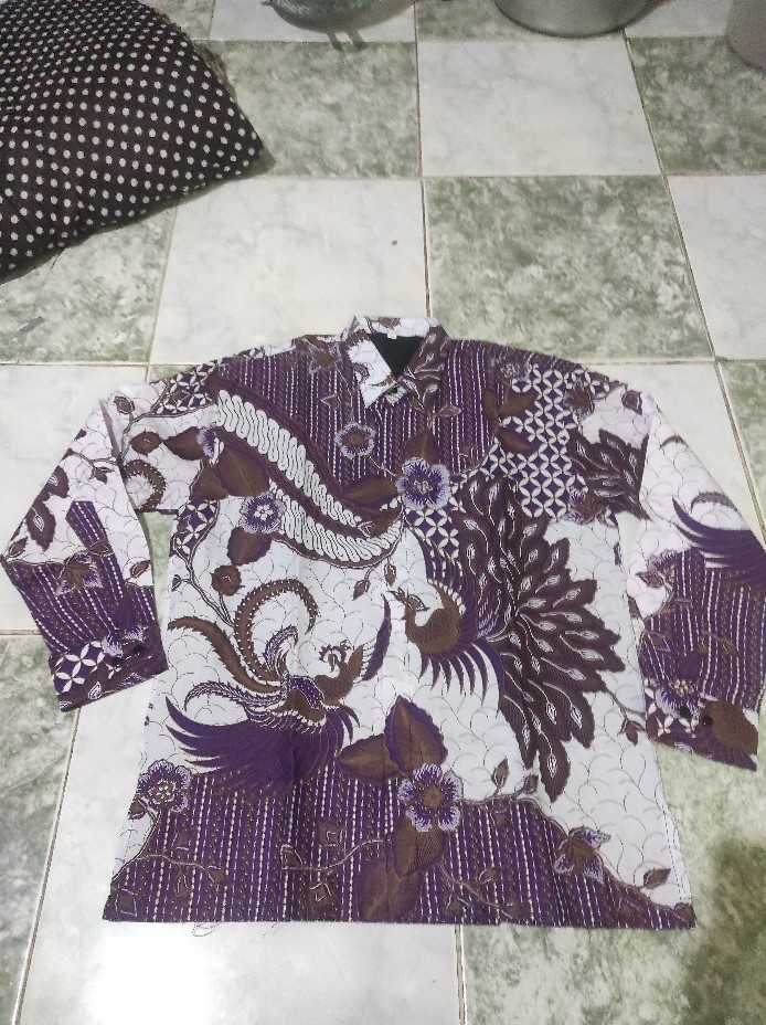 Joglo Ungu Baju Lilac Kemeja Batik Pria Lengan Panjang Terbaru Original Batik Pria Lengan Panjang Mo