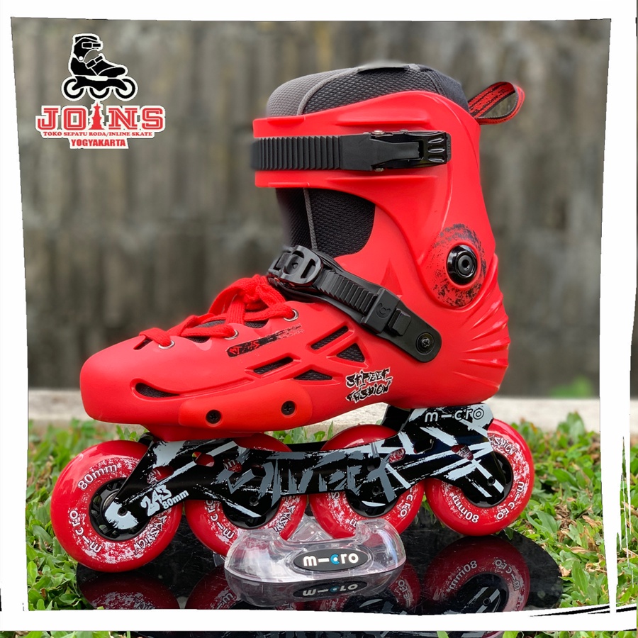 Sepatu Roda Inline Skate Pemula M-cro (Micro) MT-Plus Red