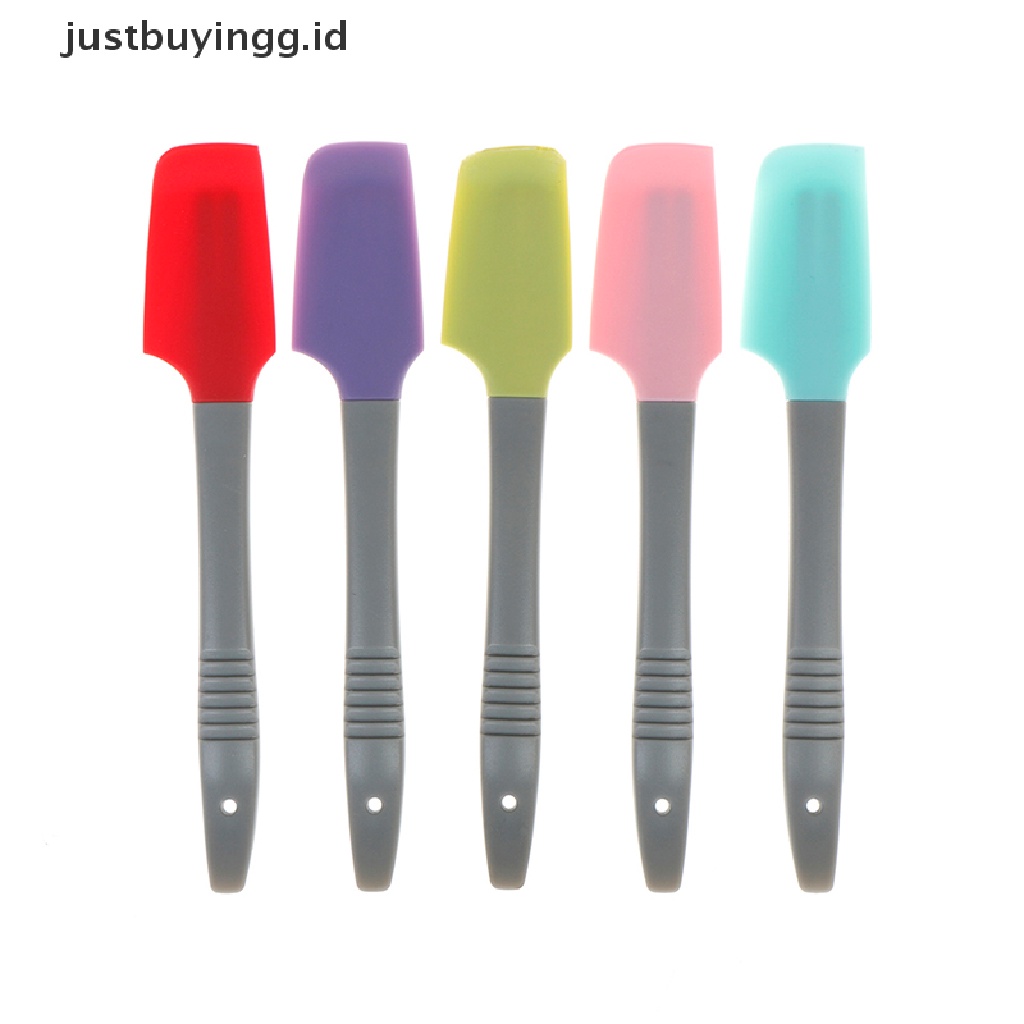 (Justbuyingg.Id) 1pc Spatula / Scraper Krim / Mentega / Adonan Kue Mini Bahan Silikon