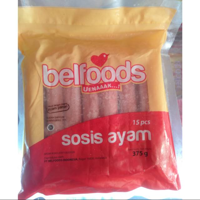 

BELFOODS UENAK SOSIS AYAM 375gr