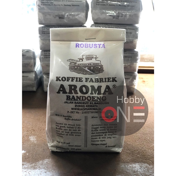 

(BISA COD) Kopi Aroma ROBUSTA 250g - Koffie Fabriek Bandoeng - HALUS