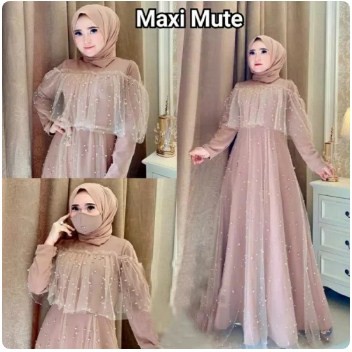 Gamis Remaja Muslim Wanita Terbaru Pesta Kondangan Terbaru (2021) Dress Muslim Wanita Trend Kekinian