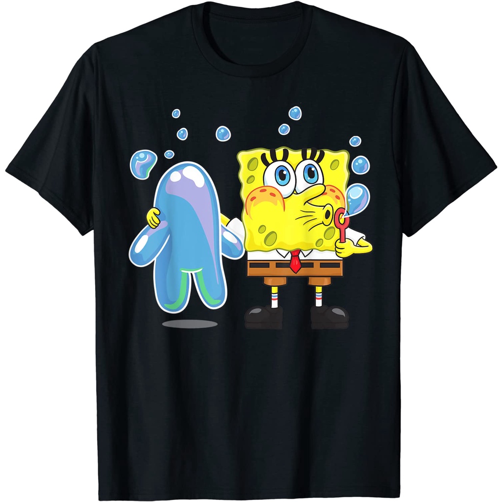 Kaos Anak Mademark x SpongeBob SquarePants - SpongeBob Bubble Technique T-Shirt Fashion Baju Atasan 