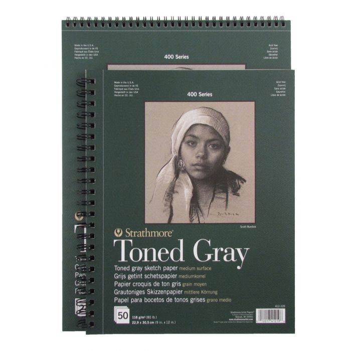 Strathmore - Toned Gray Sketch Pad 400 series