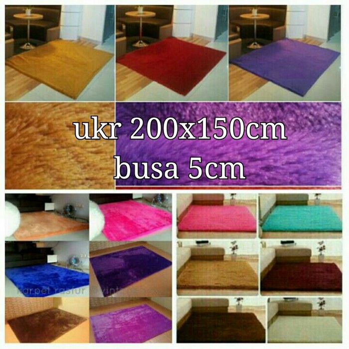 kasur karpet busa bulu boneka tebal 6cm grab it fast