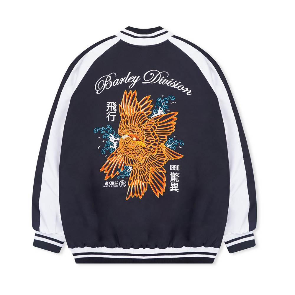 Barley Division Mythic Sukajan Navy Silver