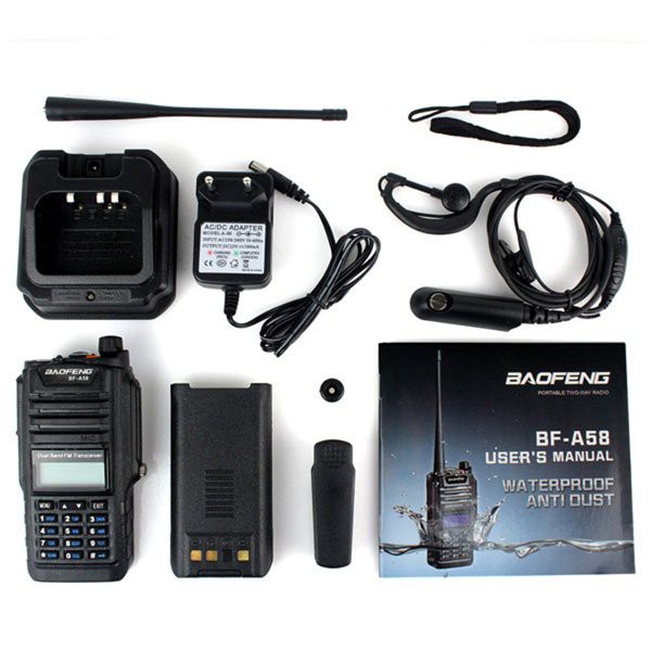 Paling Murah    Baofeng HT Radio  A-58 Waterproof cocok di musim hujan. anti air anti hujan.