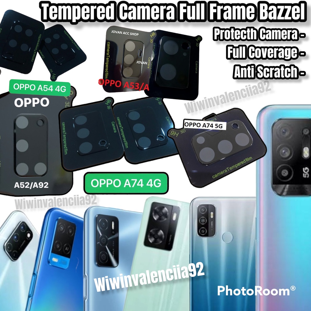 FULL COVER Anti Gores CAMERA OPPO A76 A54 A74(4G) A74(5G) A95 A16 A16E A16K A52 A92 A32 A33 A54 A53 A57-2022 A96 Tempered Glass LENS KAMERA/Temperd KACA Ful FRAME/Tempred KACA Lensa/Pelindung/Antigores Anti Scratch-DROP/Baret/Lecet 4G S 5G E K