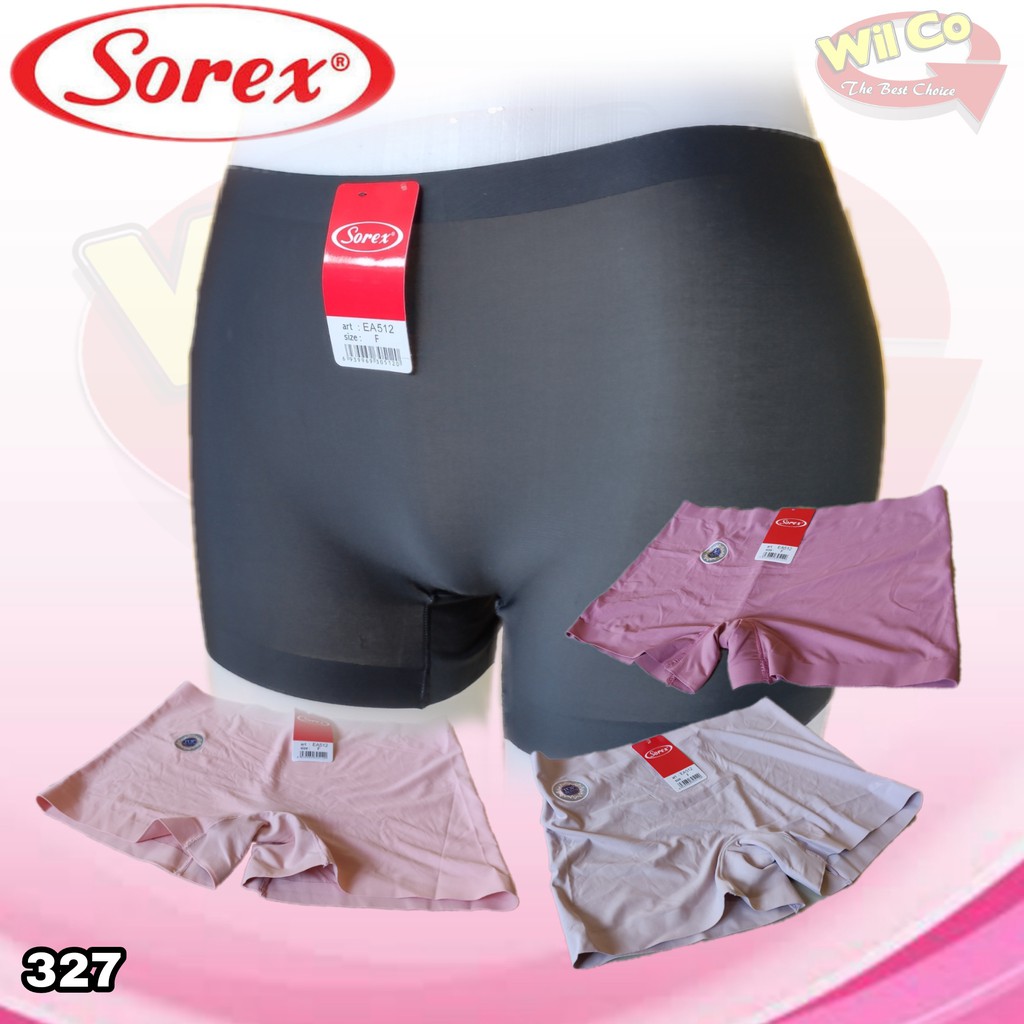 K327 -  (Harga Per 1 Potong) SHORTPANTS CELANA DALAM STRETCH PENDEK WANITA SEAMLESS SOREX FREE SIZE FIT M to L