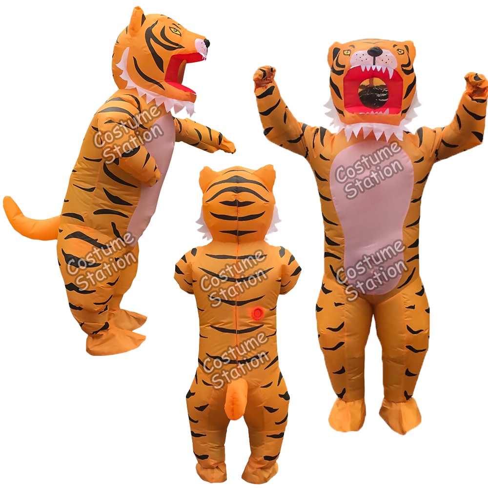 Kostum Tiger Macan / Costume Singa Lion Animal Hewan Binatang Inflatable pompa angin dewasa