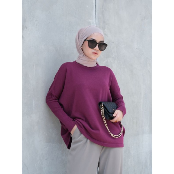 Batwing Sweater Gonegani Magenta