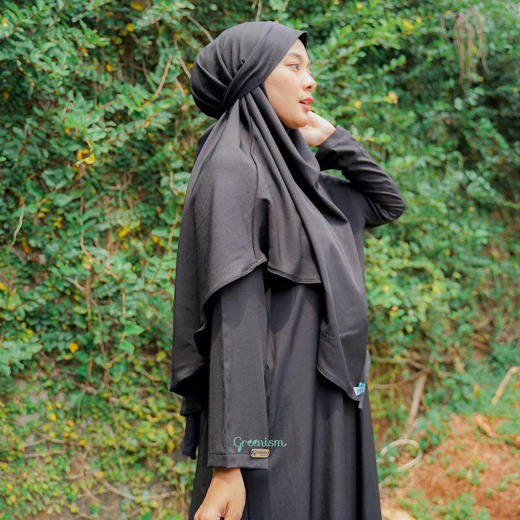 Greenism Rawdah Gamis &amp; Khimar Quality Premium Syari'i Dress - Gamis Only