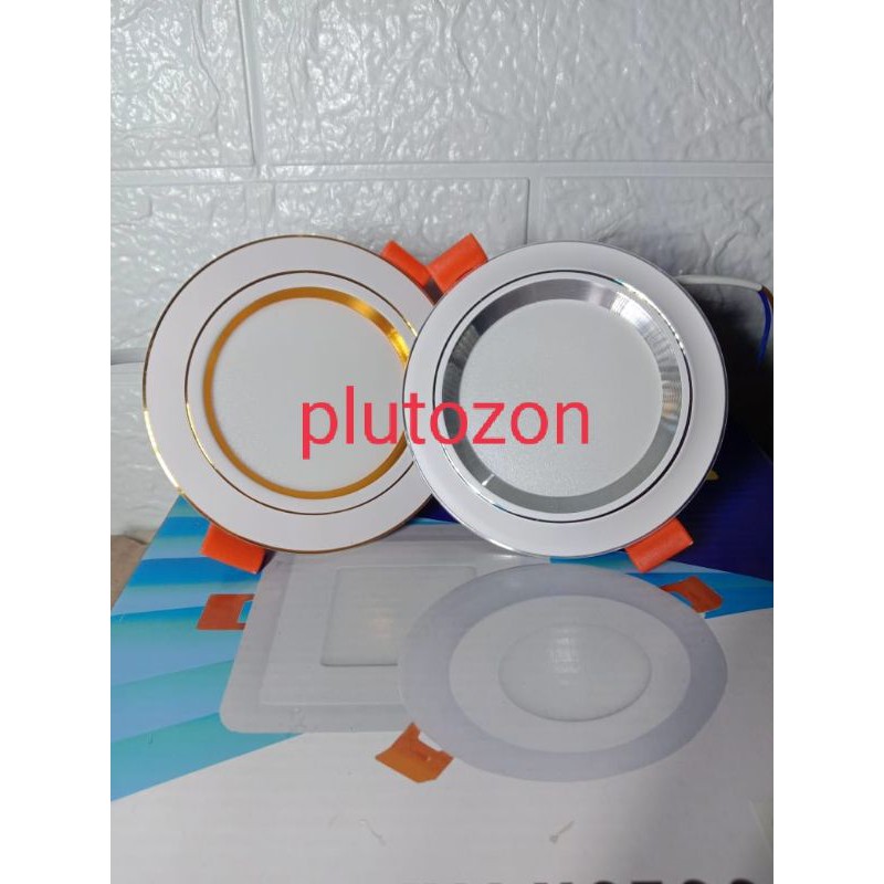 (5Watt) LAMPU PLAFON LAMPU DOWNLIGHT 3 WARNA LIST SILVER