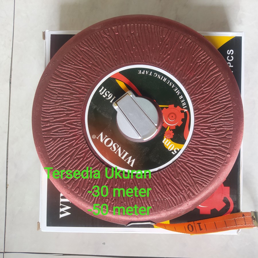 METERAN BULAT KULIT 30 50 100 METER / METERAN ROLL KAIN