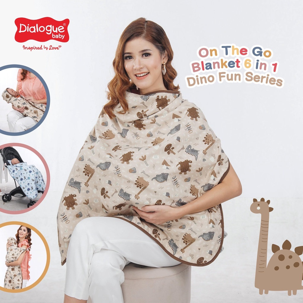 Dialogue Baby On The Go Blanket 6 in 1 Selimut Bayi Multifungsi 6 Function