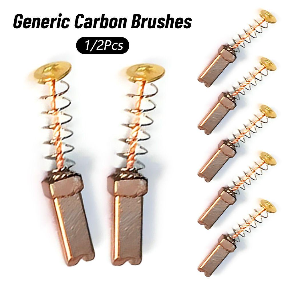 Populer1/2pcs Bor Mini Kualitas Tinggi 4.6 * 4.6 * 12mm Perkakas Tangan Generik Carbon Brushes