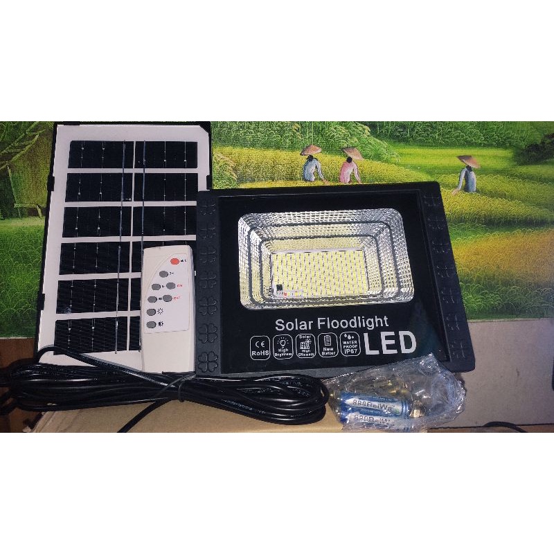 Lampu Sorot Panel Sollar Tenaga Surya 100 Watt