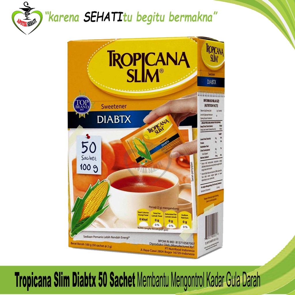 Tropicana Slim Diabtx Sweetener Diabetics Rendah Kalori Khusus Diabetes