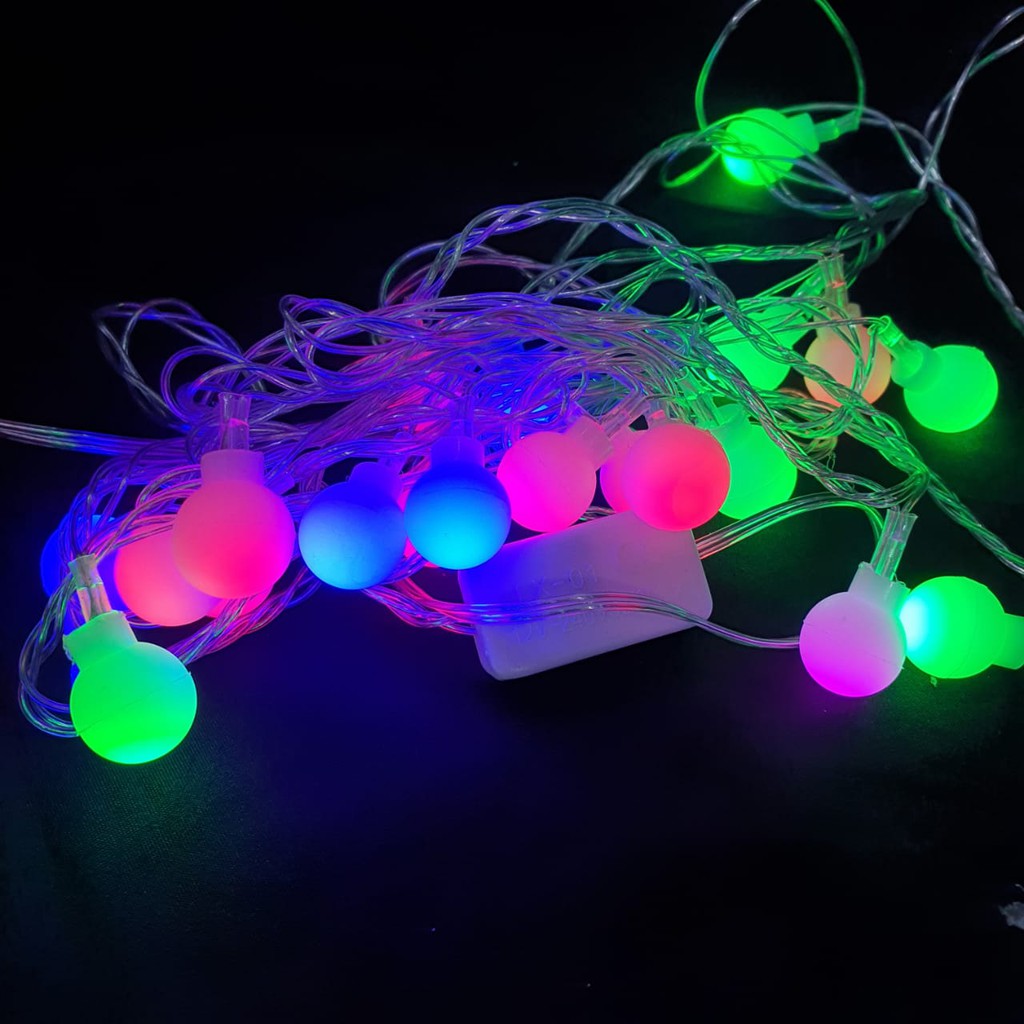 Lampu LED Bola Doff Warna Warni DEKORASI
