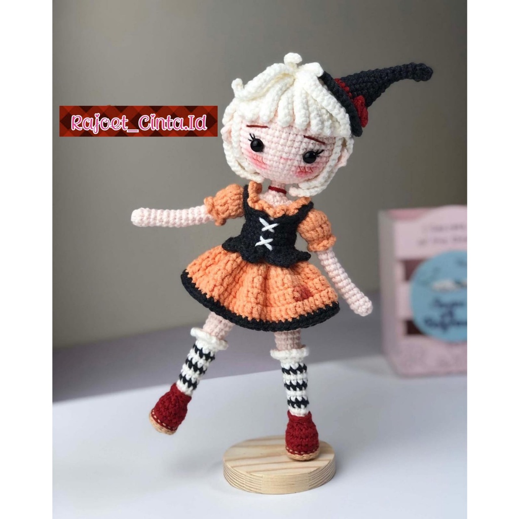 BONEKA RAJUT SAKURA BONEKA RAJUT ANAK PEREMPUAN AMIGURUMI DOLL BONEKA RAJUT MURAH