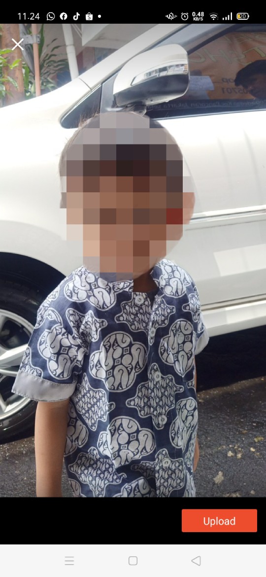 Kemko Batik Anak Dan Dewasa Motif Gelung Abu