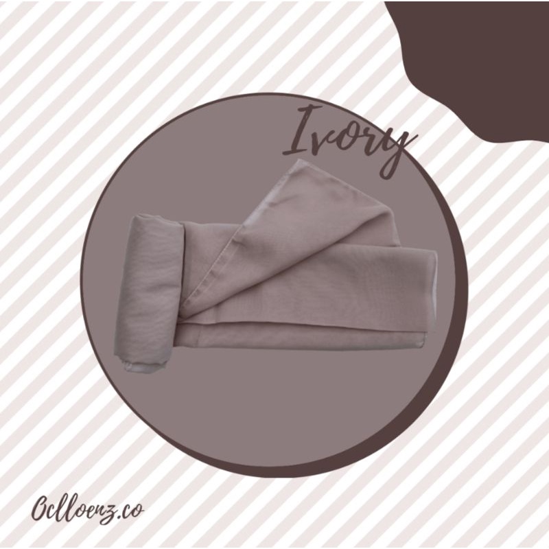 Hijab Bella Square Segiempat ivory