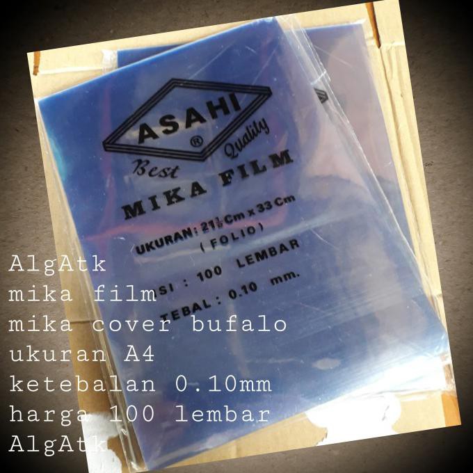 

✨BISA COD✨ Mika film size A4 isi 100 lembar ketebalan 0.10mm.