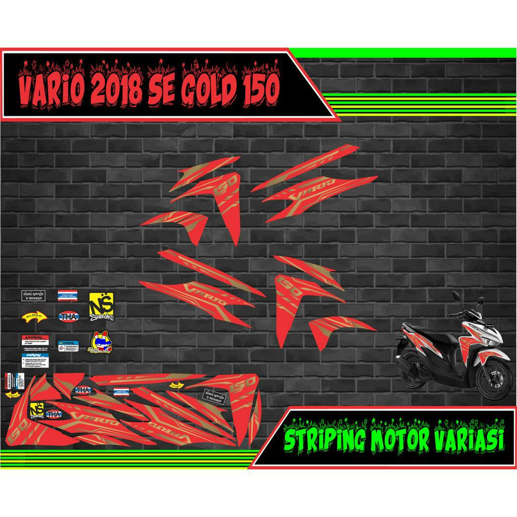 striping stiker motor vario all new se 150 gold