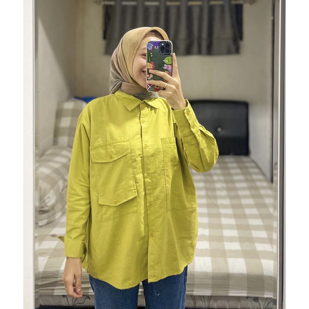 WITA KEMEJA POCKET RAYON WANITA