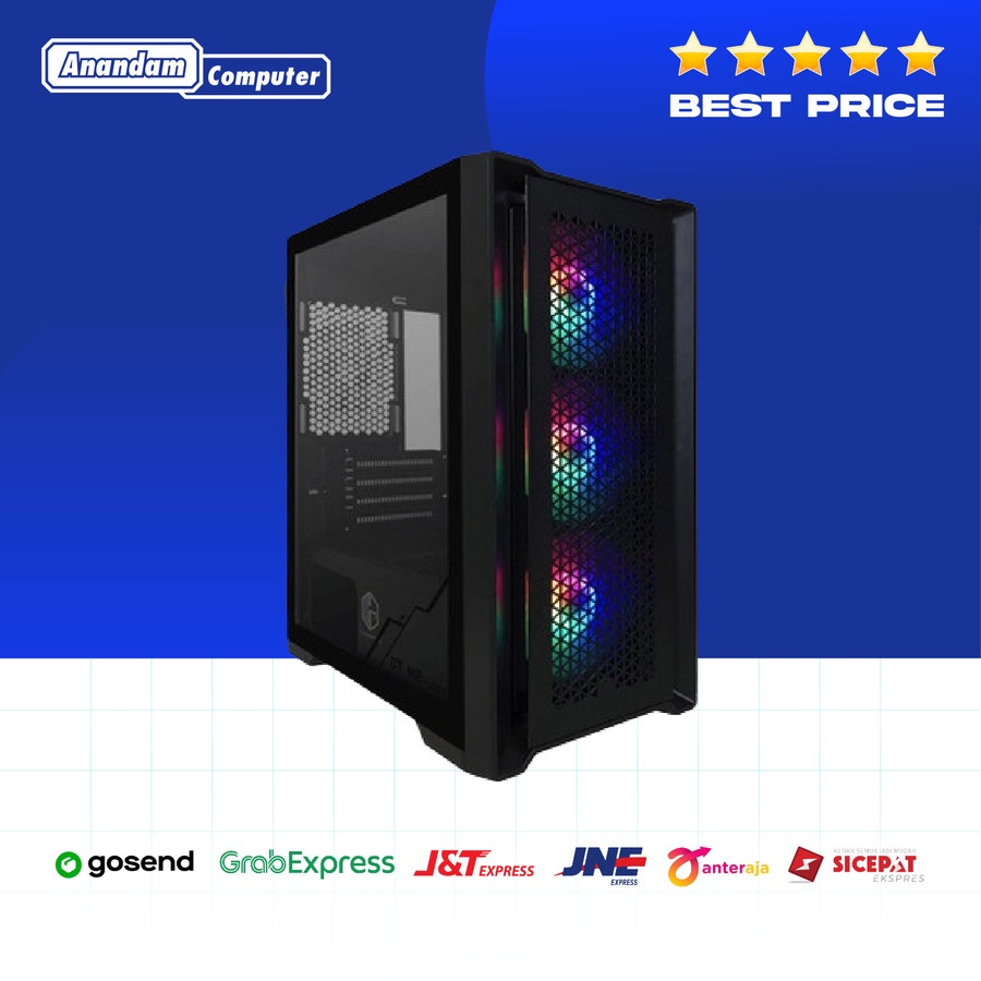 CUBE GAMING ALTA - mATX Casing Free 3 Rainbow FAN