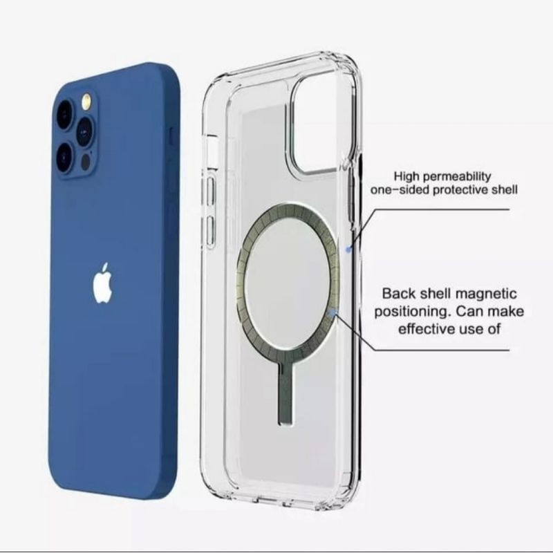 Case MagSafe Iphone 12/12 Pro / 12 Pro Max Hybrid Clear Cover Wileress