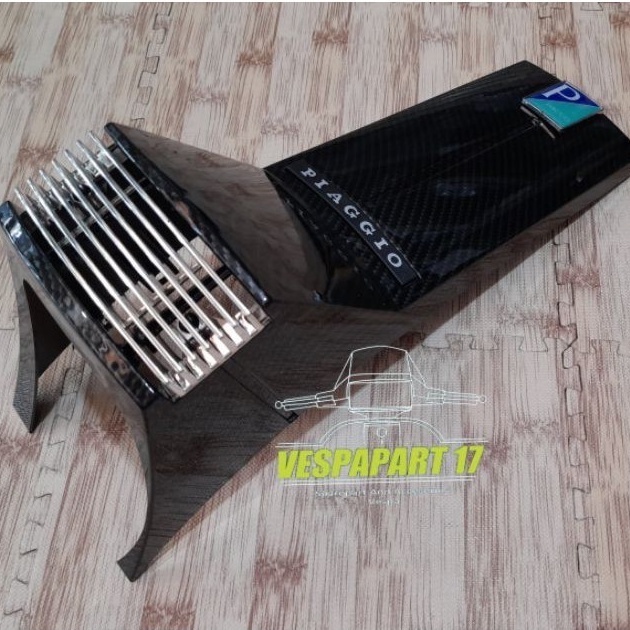 hidung vespa spartan carbone celup bukan stiker