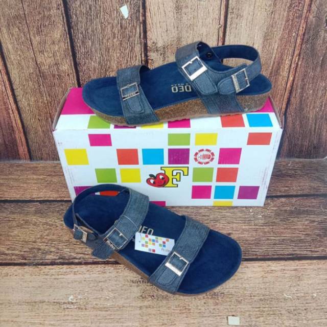 SANDAL TALI  ANAK PEREMPUAN (Fladeo Kidz) NAVY - KB22 | SANDAL ANAK | SANDAL ANAK PEREMPUAN