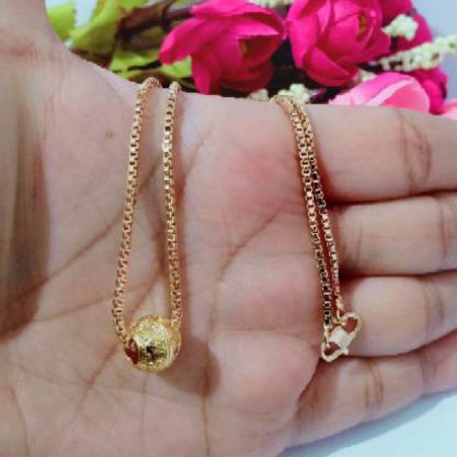 LIONTIN / KALUNG LIONTIN YAXIYA BULAT BOLA MOTIF MURAH IMUT - L06