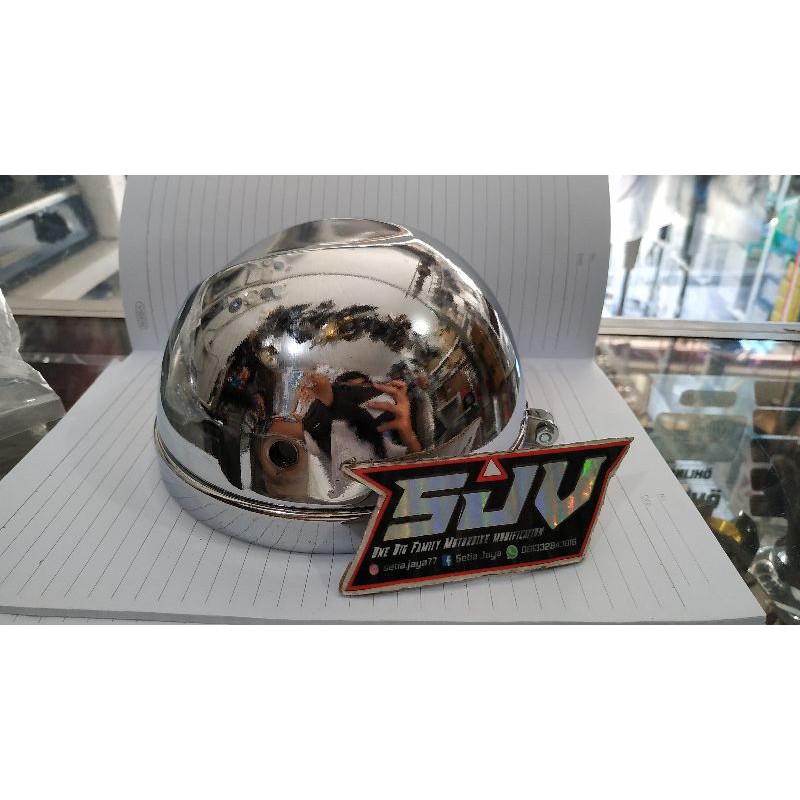 BATOK LAMPU L2G CHROME MURAH 5'7 inchi PNP LAMPU DEPAN LED 5'7 INCHI