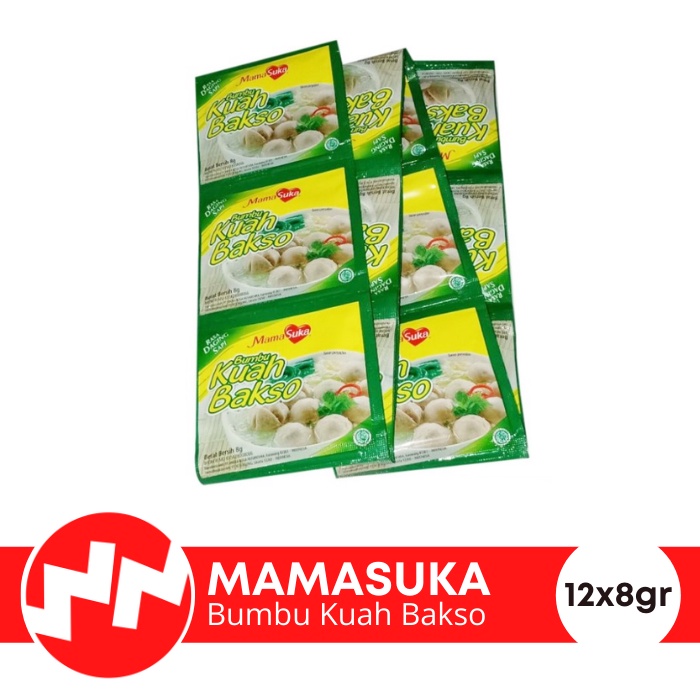 

Bumbu Kuah Bakso Mamasuka Renceng (12pcs x 8gr)