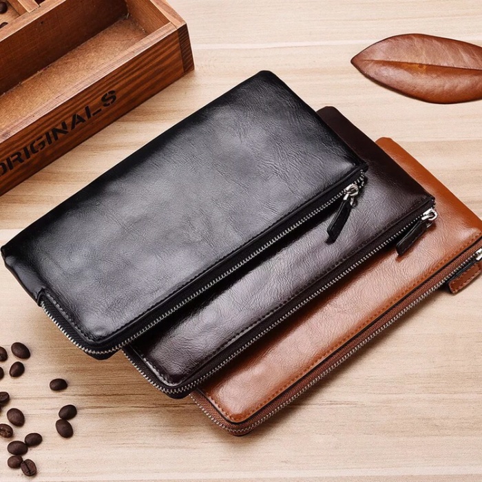 Dompet Panjang Kulit Ada Tali dan Slot Hp import