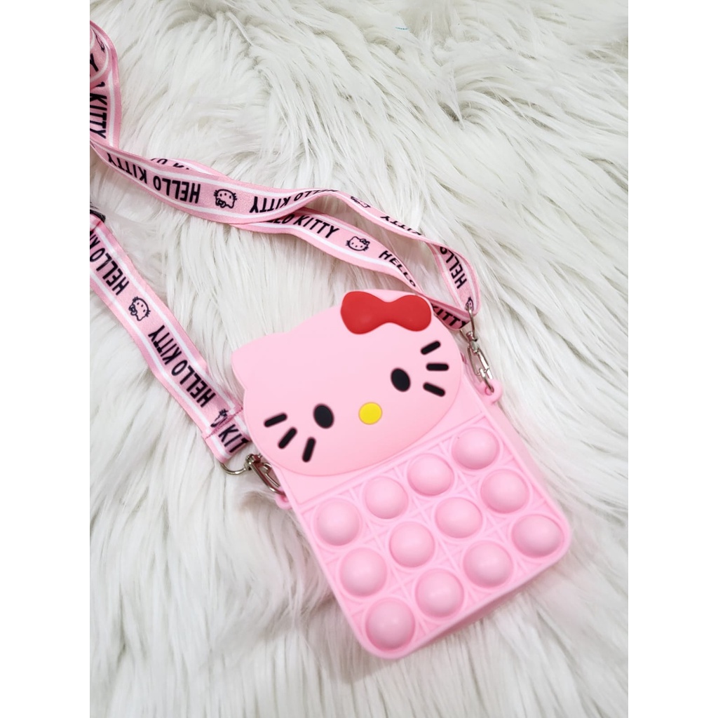 TASHAPPY EL 4405 Tas SELEMPANG Anak Pop it Hello Kitty Gemas Terbaru Talpan Motif supplier tas import