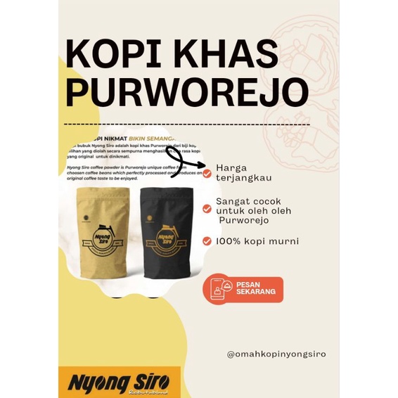 

KOPI NYONG SIRO